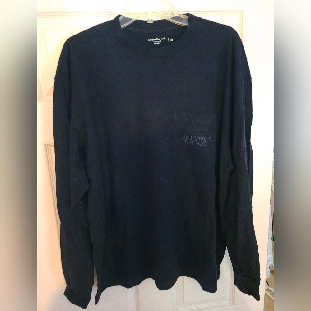 Abercrombie Oversized Heavyweight Long Sleeve Tee